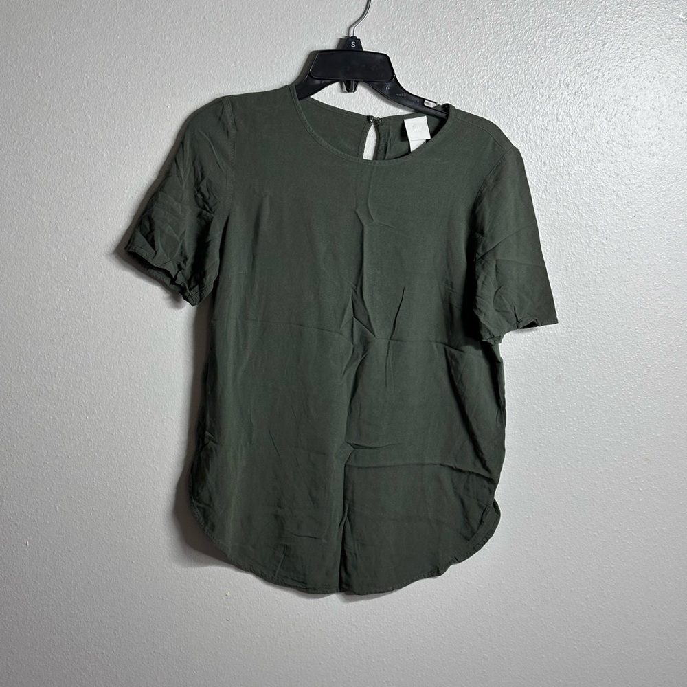 H&M Women Dark green Formal blouse top size 6
